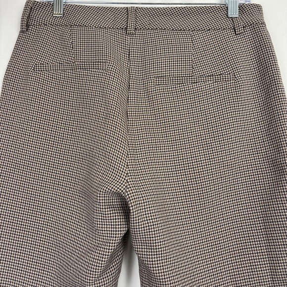 Carly Jean Los Angeles Houndstooth Pants Women's Size Medium Ankle Career Casual - Picture 8 of 15